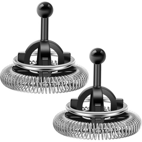 Loc-Lot De 2 Fouets De Rechange Pour Mousseur À Lait,Avec 3/4/Plus,Pièces De Mous À Lait,En Plastique Et Acier Inoxydable,Pièces De Rechange Pour Machine À Café(Noir)