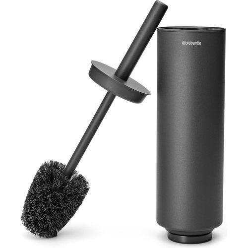 Brosse de Toilettes et Support Mindset Poignée de Protection en Acier Résiste à la Corrosion Accessoire de Salle de Bain Infinite Grey 42 x 11 x 9.6 cm