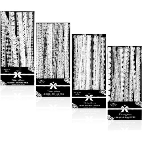 Jum-Lot De 120 Autocollants En Dentelle Vintage Pour Scrapbooking,Scrapbooking,Planificateurs De Mariage,Ordinateurs Portables,Cadres Photo,Travaux Manuels
