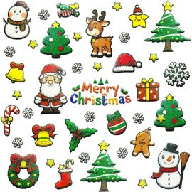 jum-312 Pièces Autocollant Noel Pailletés,Gommettes Noel Decoration,Stickers Noel Pour Décoration Cartes Cadeau Calendrier De L'Avent Enfant Scrapbooking,Calendrier De L'Avent Cadeaux Noel Enfant