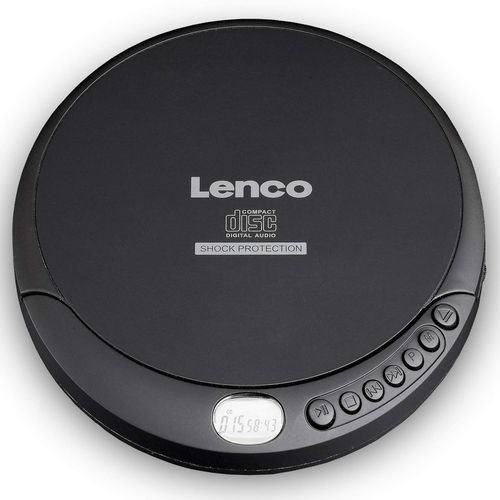Lecteur Cd Cd-200 Discman Avec Écran Lcd - Batterie Et Fonction Ca - Fonction Livre Audio - Comprend Casque Stéréo, Câble De Charge Usb H Noir, Antichoc