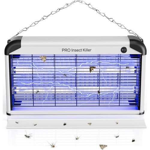 jum-Uv Tueur De Moustiques Interieur,2400V Piège À Insectes Volants Efficace,30W Lampe Electrique Anti Moustique Puissant Pour Mouches Guêpes Moucherons Moustiques Mites
