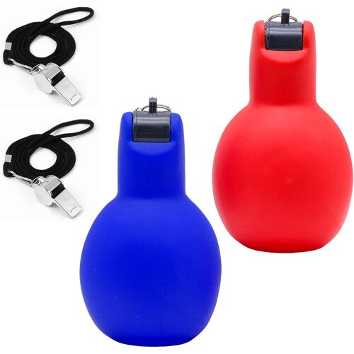 Acdsgd-2 Pièces Sifflet À Main Whistle Arbitre Enfant Entraîneur Sifflet Bruyant À Pression Pour Sports Basketball Football Sifflets Pour Cours De Sport Arbitre Professeur De Sport