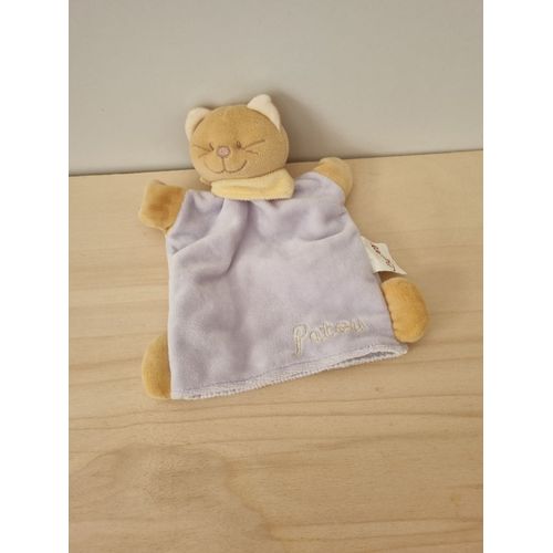 Doudou Chat Marionnette Violet Parme Bengy