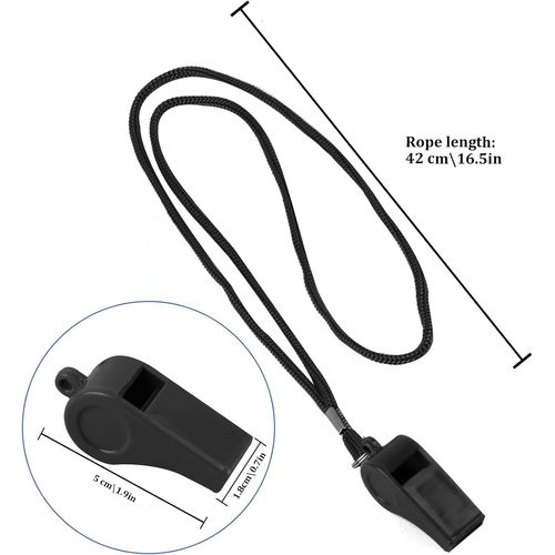 Asfasfq-Lot De 10 Sifflets En Plastique Pour Arbitre Avec Cordon, Sifflets De Sport Pour Enseignants De Football, Entraîneurs, Survie, Camping, Sauvetage, Fête