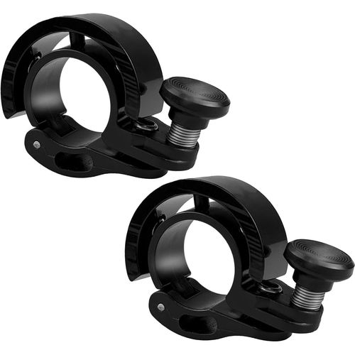 Jum-Sonnette De Vélo Vtt,2pc Klaxon Velo,Son Clair Et Puissant,Compatible Avec Les Guidons De 22 Mm,Mini Sonette Velo Pour Vtt,Vélo Électrique,Vélo Pour Enfants(Noir)
