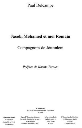 Jacob, Mohamed Et Moi Romain