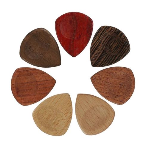 Médiators En Bois Pour Guitare Acoustique, Électrique Ou Basse