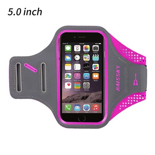 Haissky-Petit Brassard De Dehors De Course De 5.0 Pouces,Pour Iphone 13 12 Mini 11 Pro 6 6s 7 8 Se2020--65 Rose Red