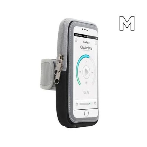 Brassard Universel Antichoc Pour Téléphone,Brassard De Course,Support De Téléphone,Sac De Jogging,Brassard De Fitness,Brassard De Gymnastique,Poudres Pour Téléphone Portable-Black-M-