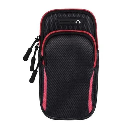 Brassard Universel Étanche Sport Coque De Téléphone Pour Bras De Course Support De Téléphone Sac De Téléphone Portable Main Pour Iphone Xiaomi Huawei Moins De 7.5"--Red
