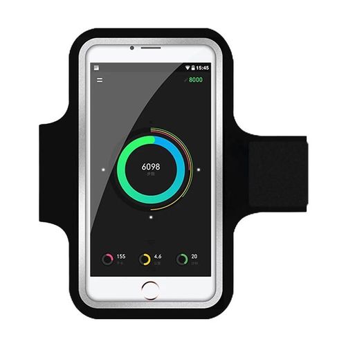 Haissky Brassards De Sport De Course Pour Iphone 16 15 14 13 Pro Max 15 Plus 12 11 Samsung S23 S22 Xiaomi 13 Bracelet À Main Sac De Téléphone--Black