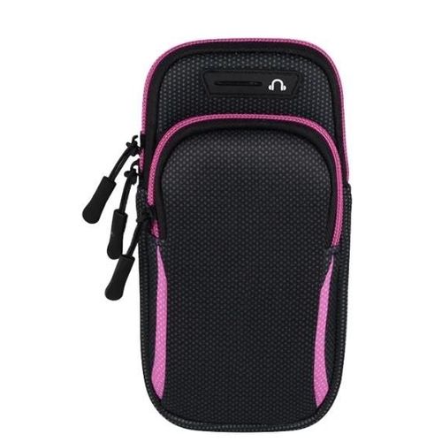 Brassard Universel Sport Coque De Téléphone Pour Bras De Course Support De Téléphone Sport Sac Mobile Main Pour Iphone Xiaomi Huawei Moins De 6.5 "7.2"--Rose