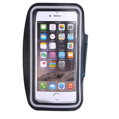 Brassard De Téléphone Portable Pour Sports De Plein Air,Support De Smartphone,Sac De Course,Brassard De Téléphone,Étuis Pour Samsung,Support Pour Iphone,5""--Black