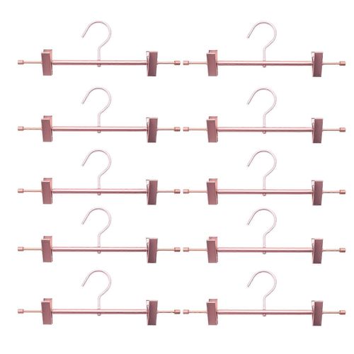 10 pièces de pantalon en or fort à haute résistance cintre inférieur avec clip