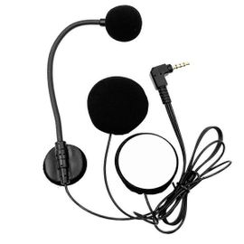 Casques De Moto Intercom Micro Casque 2 Haut-Parleurs 32 Microphone Pour Casque Demi-Moto Coude