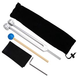 Diapason avec sac en silicone pour marteau de guérison,68,5 Hz