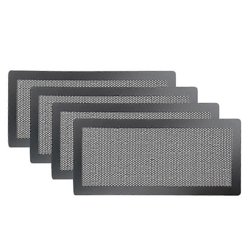 Lot de 4 grilles d'aération magnétiques pour sol - Filtres en maille 5,5 x 12 pouces