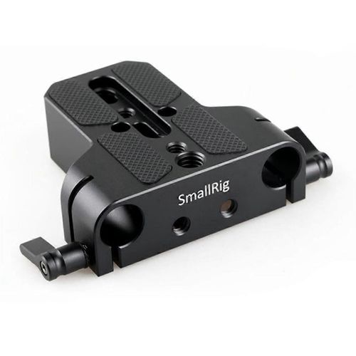 Plaque de base de caméra SmallRig avec double pince de rail de tige de 15 mm pour Sony