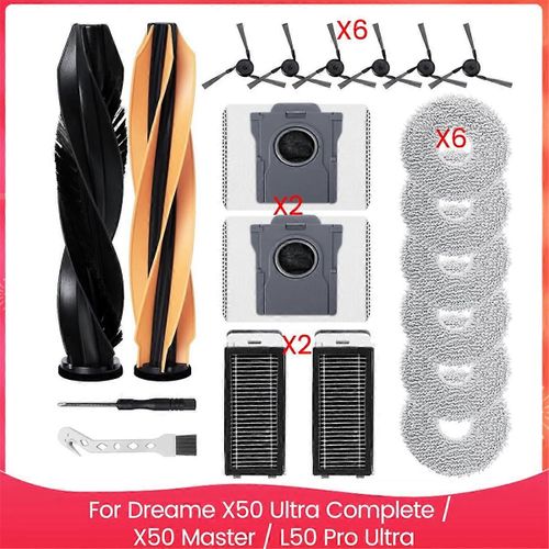Kit d'accessoires pour aspirateur robot Dreame X50 Ultra Complete / X50 Master / L50 Pro Ultra