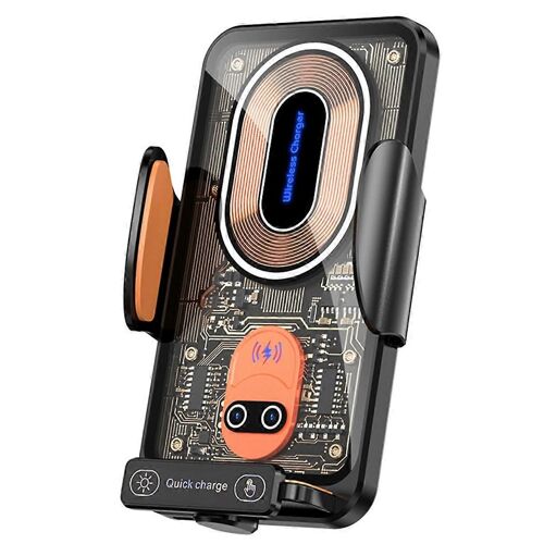 Support De Téléphone Pour Voiture 120 W,Capteur Infrarouge,Clip Pour Grille D'aération,Chargeur Sans Fil Magnétique Pour Voiture 15 W,Compatible Avec Apple