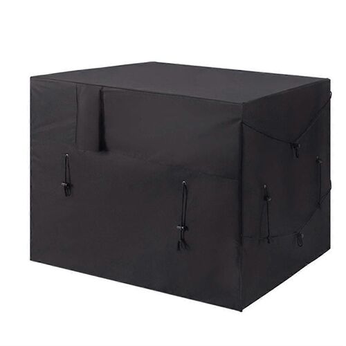 Couverture de chauffage de piscine, couverture de pompe à chaleur pour chauffage de piscine, couverture de chauffage de piscine pour l'hiver, trou de tuyau et crochet et