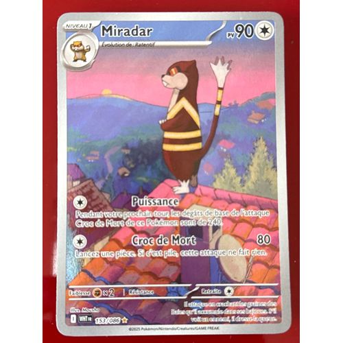 Carte Pokémon Miradar 153/086 Flamme Blanche 