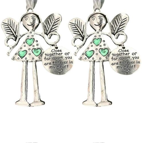 Cadeau Amis Petit Pendentif Ornements Décoration d'Ange, Cadeau de Décoration d'Amitié de Noël, Cadeau f