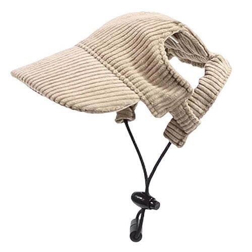 Chapeau De Protection Solaire Réglable Avec Trous Pour Les Oreilles Pour Animaux De Compagnie,Chat,Chien,Taille L