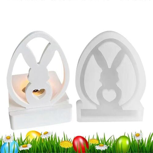 Moule de bougeoir en silicone Moule mignon lapin chandelier ornements moule
