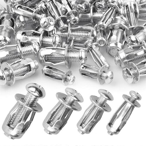 80Pcs Vis d'expansion Écrou de pétale,M4 M5 M6 M8 Jack Nuts