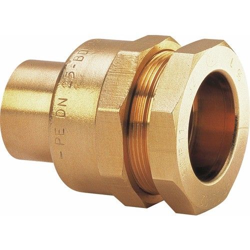 Raccord circuit gaz - tuyau PE 32 mm - à braser sur tuyau cuivre 20/22 BRICOZOR