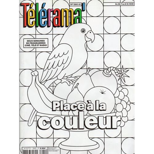 Télérama 3941 : Place À La Couleur. Ardisson. A Qui Profite Le Stream. Trump, Musk Et ...Peter Thiel.