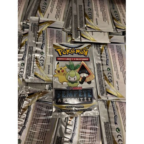 Lot De 200+ Packs Pokémon Eb12 Tempête Argentée