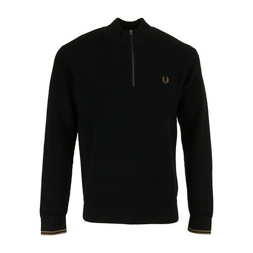 Fred Perry Waffle Stitch Half Zipjumper