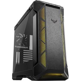 ASFASFq-ASUS TUF Gaming GT501 Boîtier PC gaming ATX/EATX, Panneau en verre trempé, 3 ventilateurs 120mm RGB adressable et Aura sync, un ventilateur arrière PWM de 140 mm