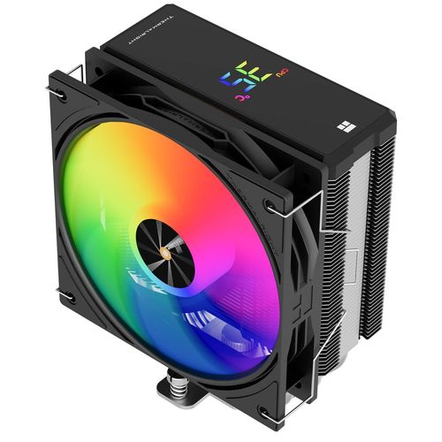 Assassin X 120R Digital ARGB Black Digital Screen Top Cover Cooler,TL-P12-S PWM Silent Air Cooler,Supports AM4/AM5,Intel LGA1851/1700/115X/1200