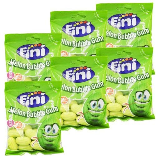 Melon Bubble Gum - Lot De 6 - Halal - Sachet De 90g