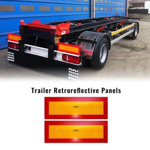 Panneaux Primatiques Réfléchissants En Aluminium Pour Remorques, 2 Pièces