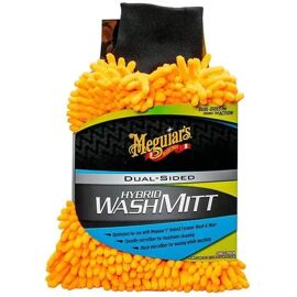 Meguiar's X210200eu Hybrid Wash Mitt, Gant De Lavage Céramique En Microfibre Double Face
