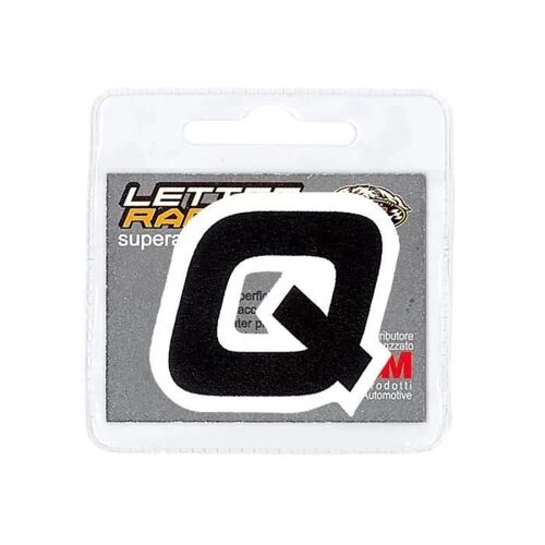Lettre Adhésive Q Pour Vêtements, Noir, 45 Mm