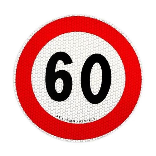 Autocollant Limitation De Vitesse Approuvé Eu, 60 Km/H