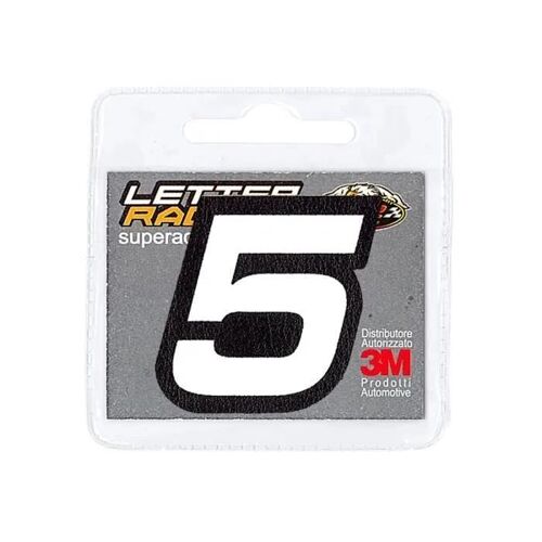 Numéro Adhésif 5 Pour Vêtements, Blanc, 45 Mm