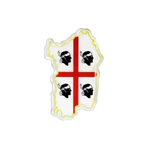 Sticker Autocollant 3D Sardaigne, 45 x 68 mm