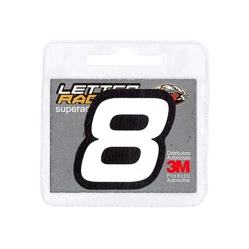 Lettres Adhésives - 4R QUATTROERRE.IT - Numéro 8 - Cuir Écologique - Super Adhésif 3M - 45 mm