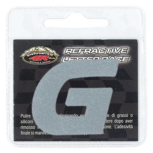 Lettre G Adhésive Réfractive en Tissu pour Vêtements