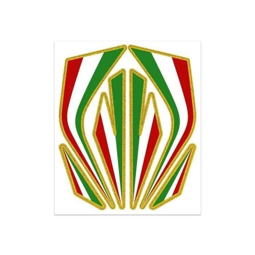 Sticker Autocollants Décoratifs Drapeau Italie, Table 16 X 13.5 Cm