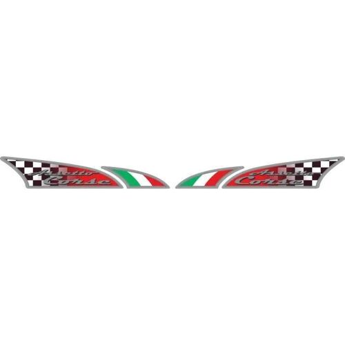 Logosport Sticker Assetto Corse Dx-Sx 2 Pièces 48 X 9 Cm