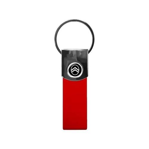 Porte-Clés Officiel Citroën Rouge, Logo New Black