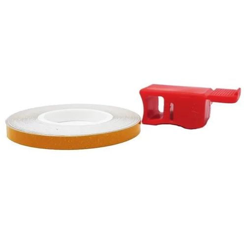 Bandes Wheel Trim Réfractifs Pour Les Jantes Des Voitures, Jaune, 5 Mm X 6 Mt